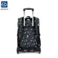 2018China custom stylish waterproof wheel school bag